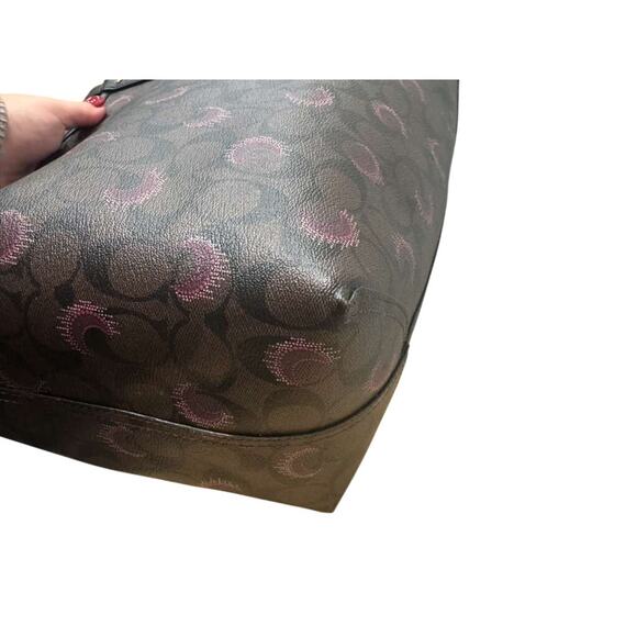 Sold!!! Coach Reversible City Tote In Signature Canvas With Moon Print - Picture 4 of 8